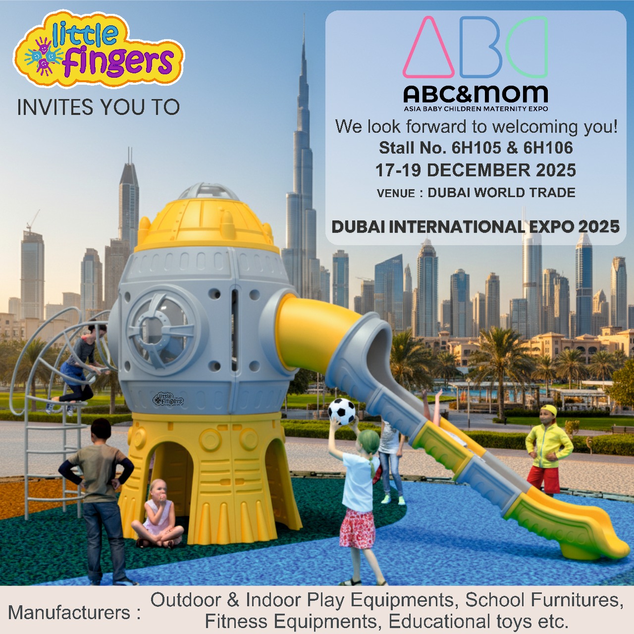 Little Fingers to Showcase Innovative Play Solutions at ABC&MOM Expo 2025 – Dubai