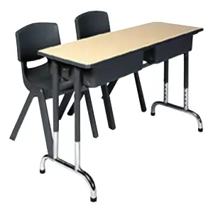 double seater desk & chair